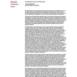 essay on the counter reformation